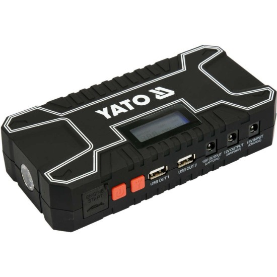 Батерия за аварийно запалване на YATO, USB, 12000mAh
